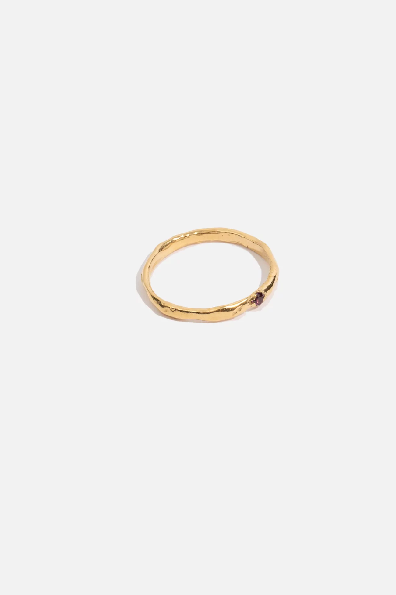 Labanda 18K Gold-Plated Red Stone Ring – Gold & Red | Centre Commercial
