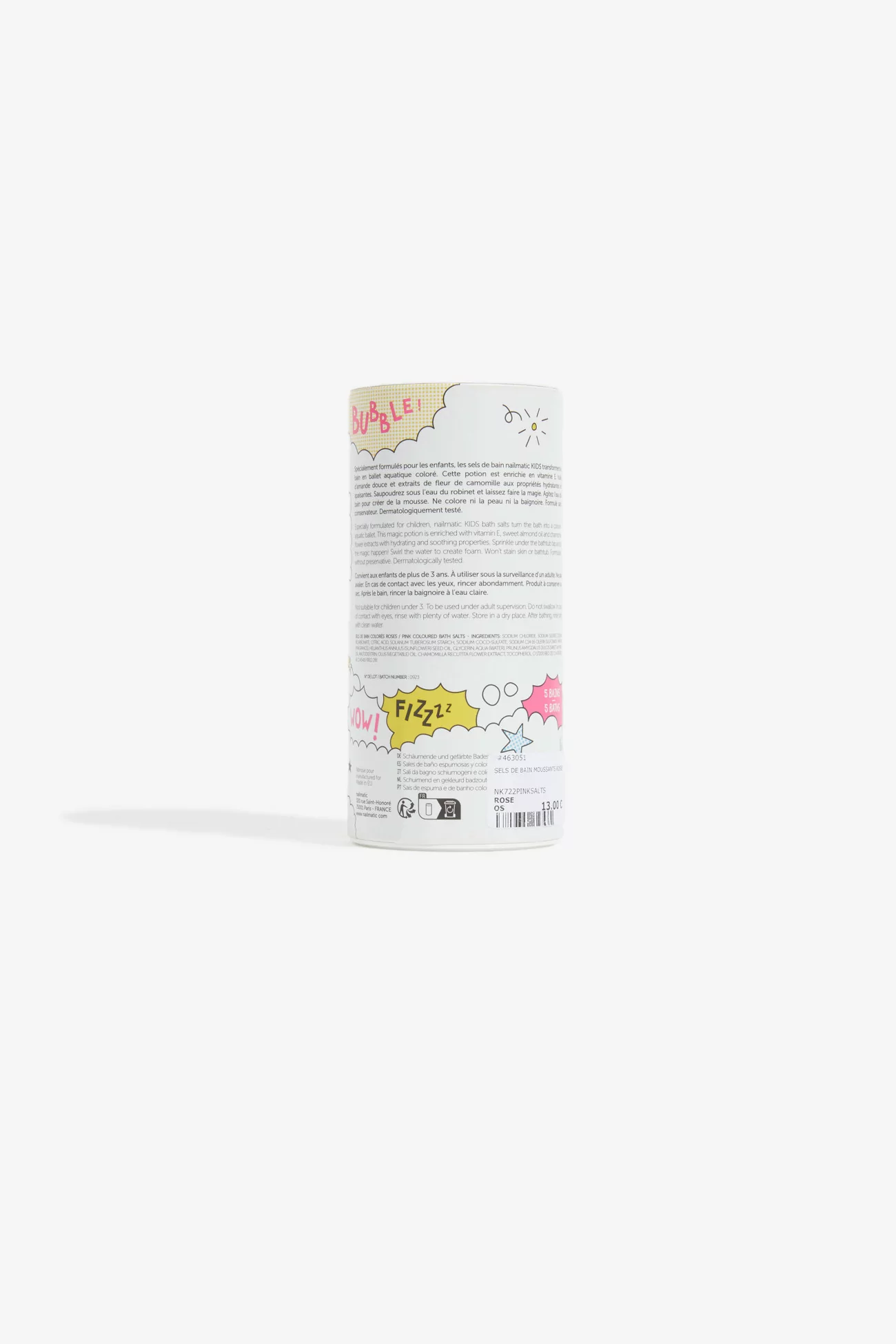 Pink Foaming Bath Salts, Nailmatic