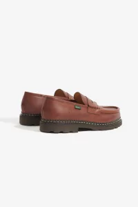 Reims smooth brown loafer, PARABOOT