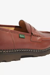 Reims smooth brown loafer, PARABOOT