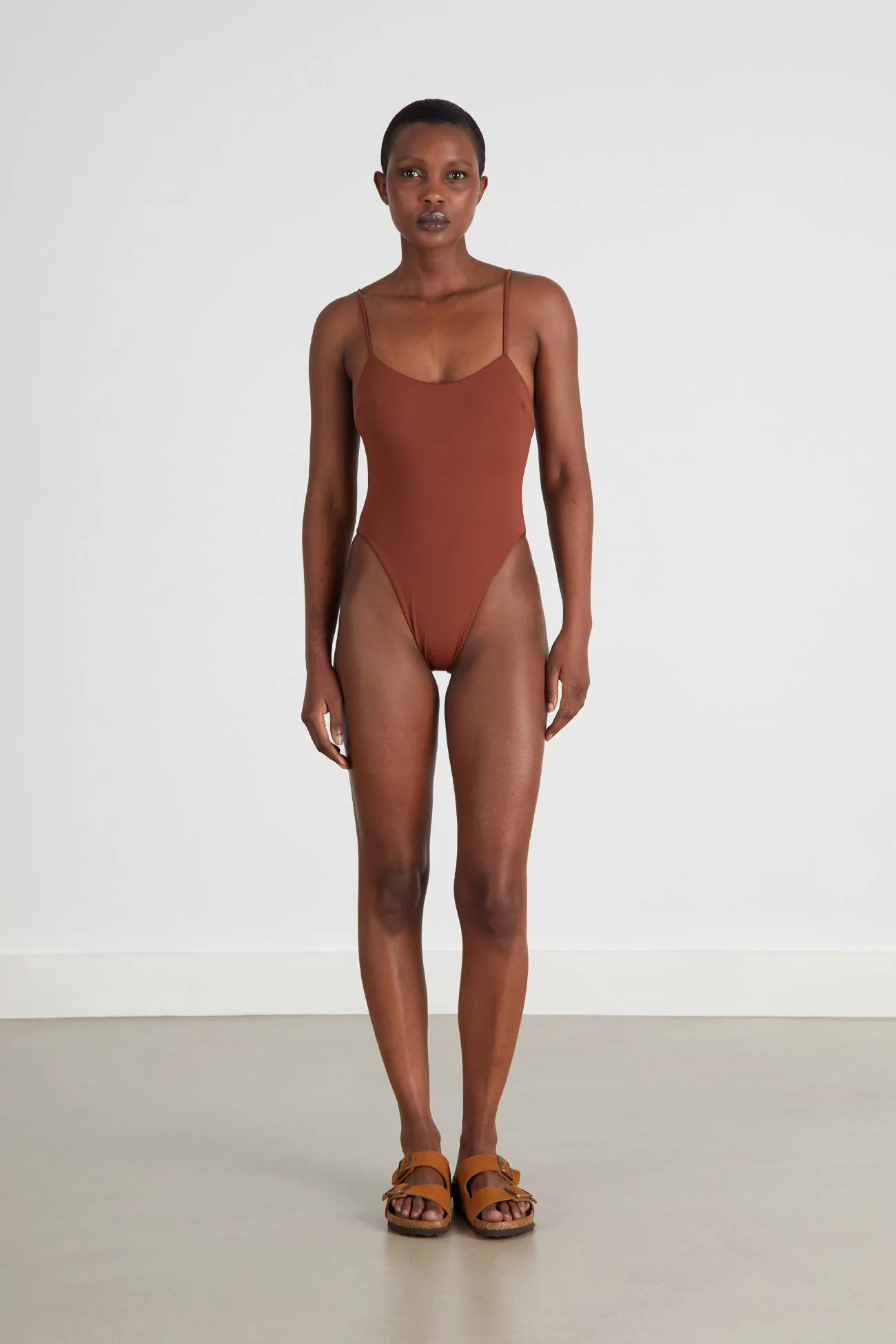 Bia Mid Brown Swimsuit, HAIGHT