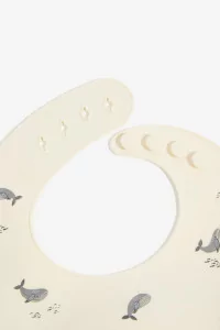 Silicone Bib Whales, MUSHIE