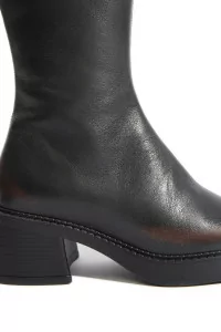 Women's Leather Ankle Boots Yumi - Brushed Brown | Centre Commercial