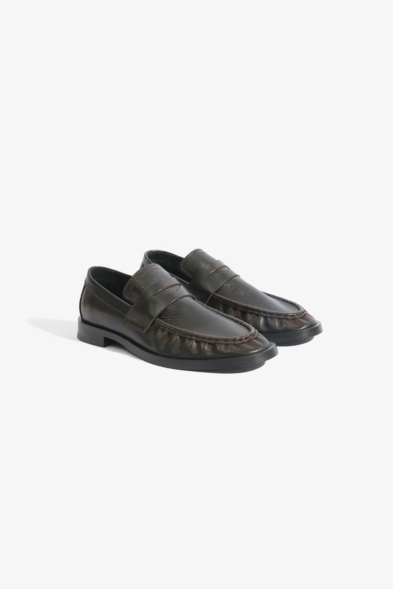 Zita Loafers - Brown black