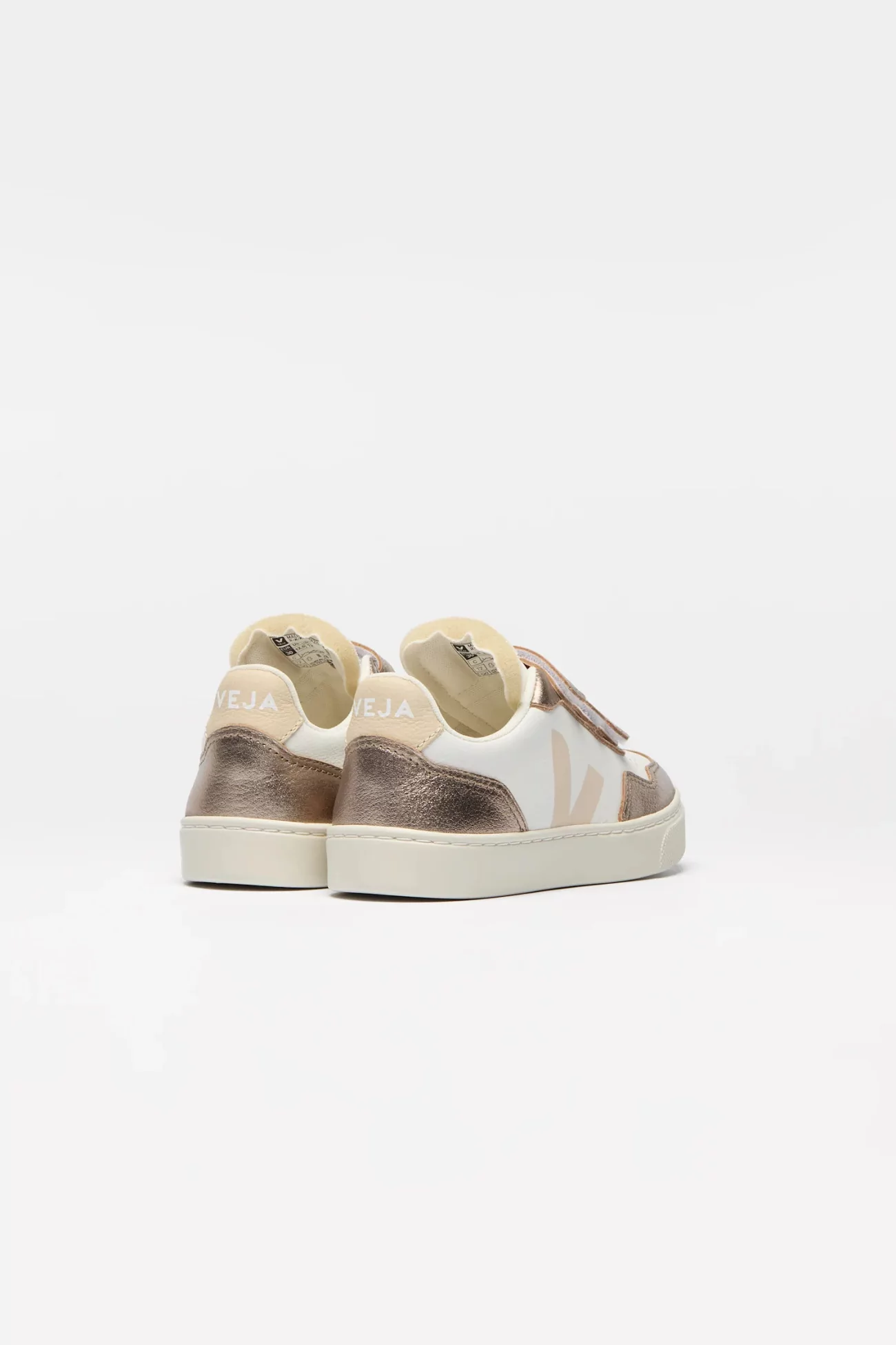 V-90 LEATHER WHITE SABLE BRONZE, VEJA