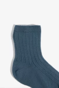 Chaussettes courtes côtelées La Mini, COLLEGIEN
