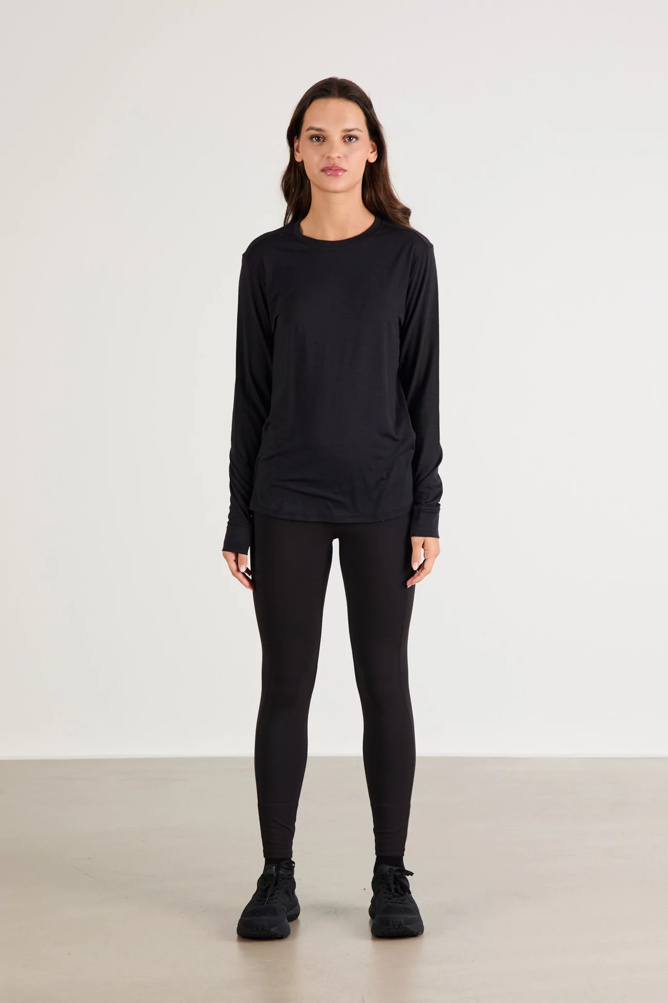 Capilene Cool Merino Long-Sleeved Shirt - Black