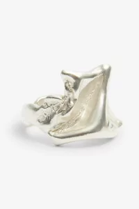 Huella-01 Recycled Sterling Silver Ring - Simuero | Centre Commercial