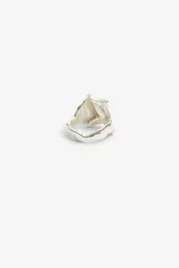 Huella-01 Recycled Sterling Silver Ring - Simuero | Centre Commercial