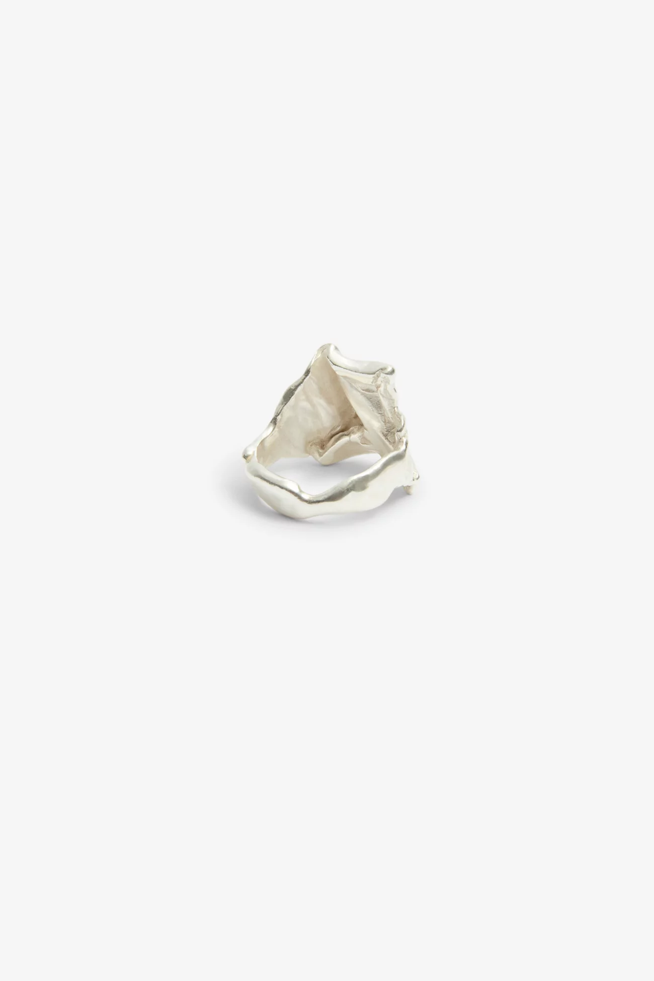Huella-01 Recycled Sterling Silver Ring - Simuero | Centre Commercial