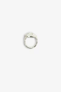 Huella-01 Recycled Sterling Silver Ring - Simuero | Centre Commercial
