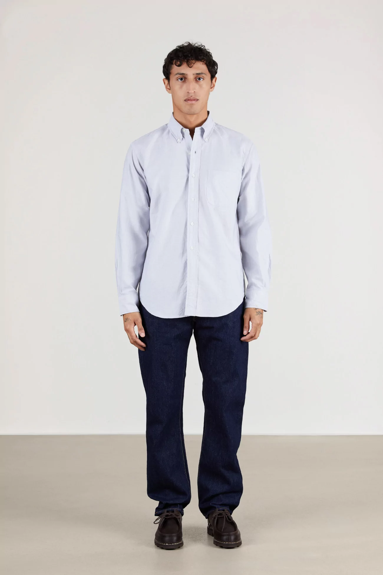 Men's Vintage Ivy Oxford Shirt - Gray | Centre Commercial