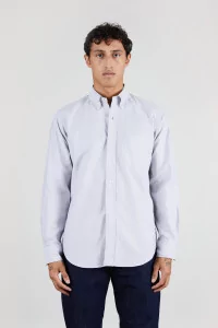 Men's Vintage Ivy Oxford Shirt - Gray | Centre Commercial