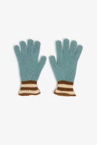 Gants Homme Femme Laine Mérinos Love My Ribbed - Soft Blue | Centre Commercial