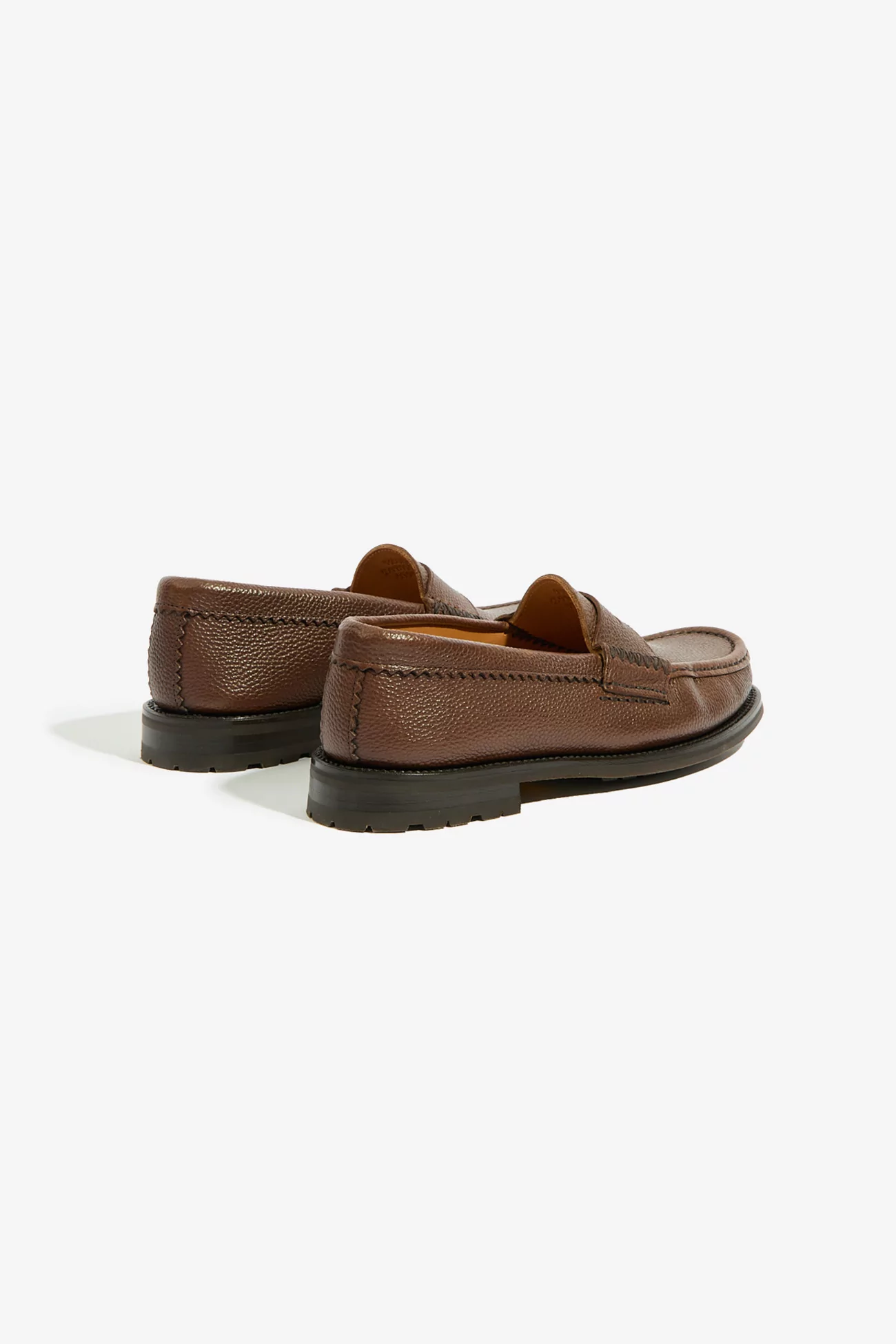 Men's Leather Loafers Rob's Vibram Tuscany - T Pale Brown | Centre Commercial