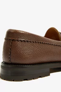 Men's Leather Loafers Rob's Vibram Tuscany - T Pale Brown | Centre Commercial