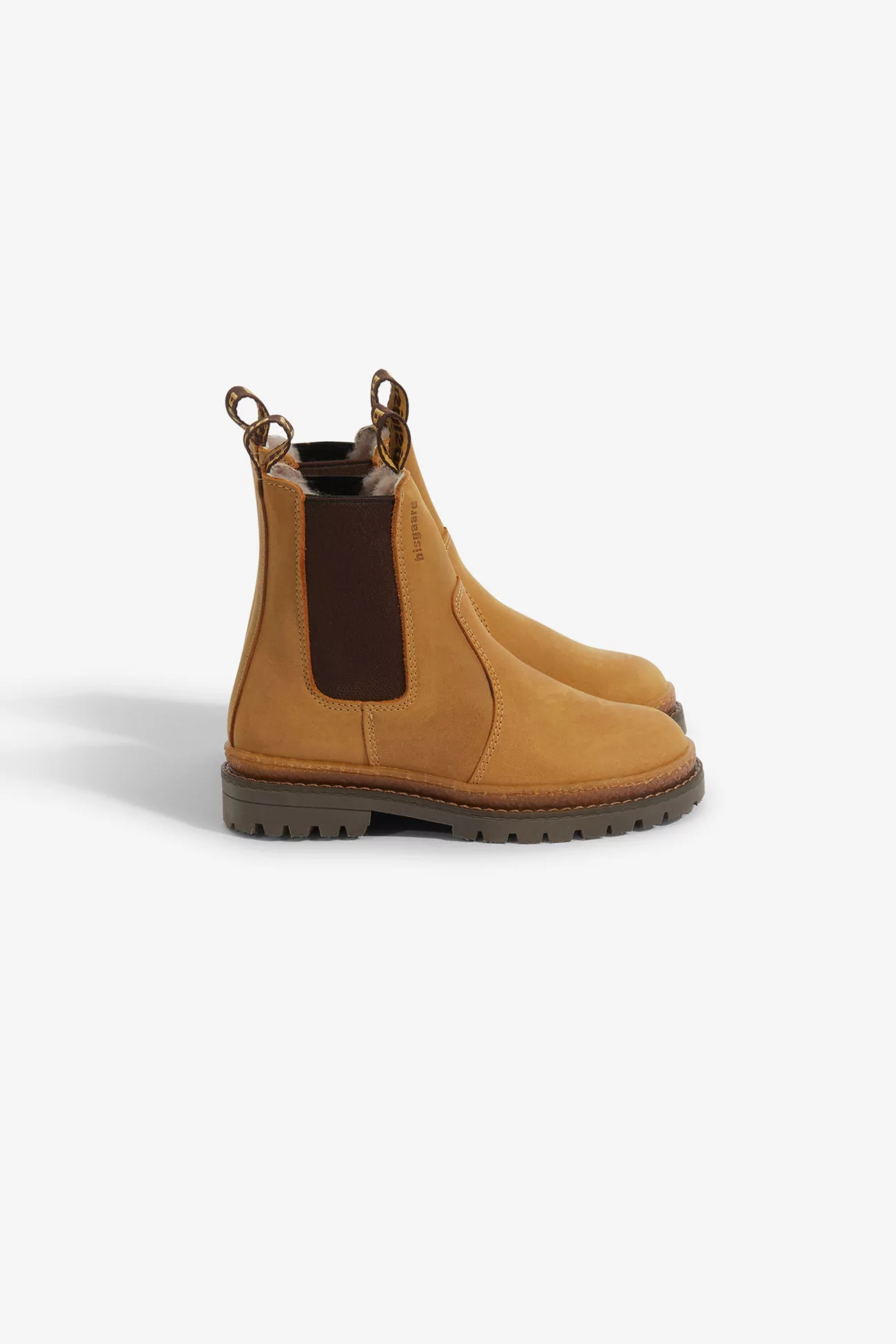 Kids Leather Boots Neo Lamb - Camel | Centre Commercial