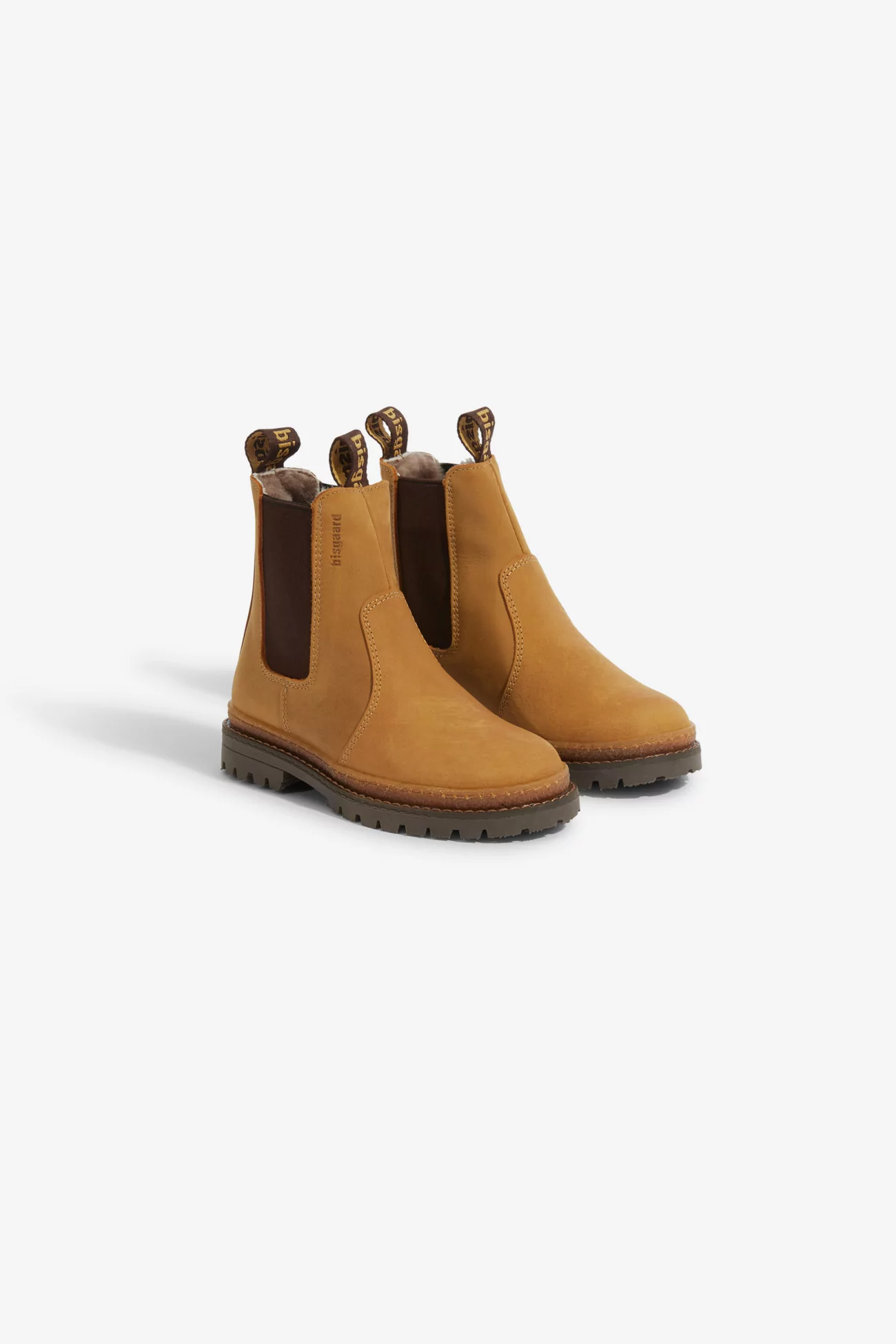 Kids Leather Boots Neo Lamb - Camel | Centre Commercial