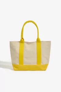 Sac Cabas Japonais Coton Sashiko sasicco OBI - Yellow | Centre Commercial