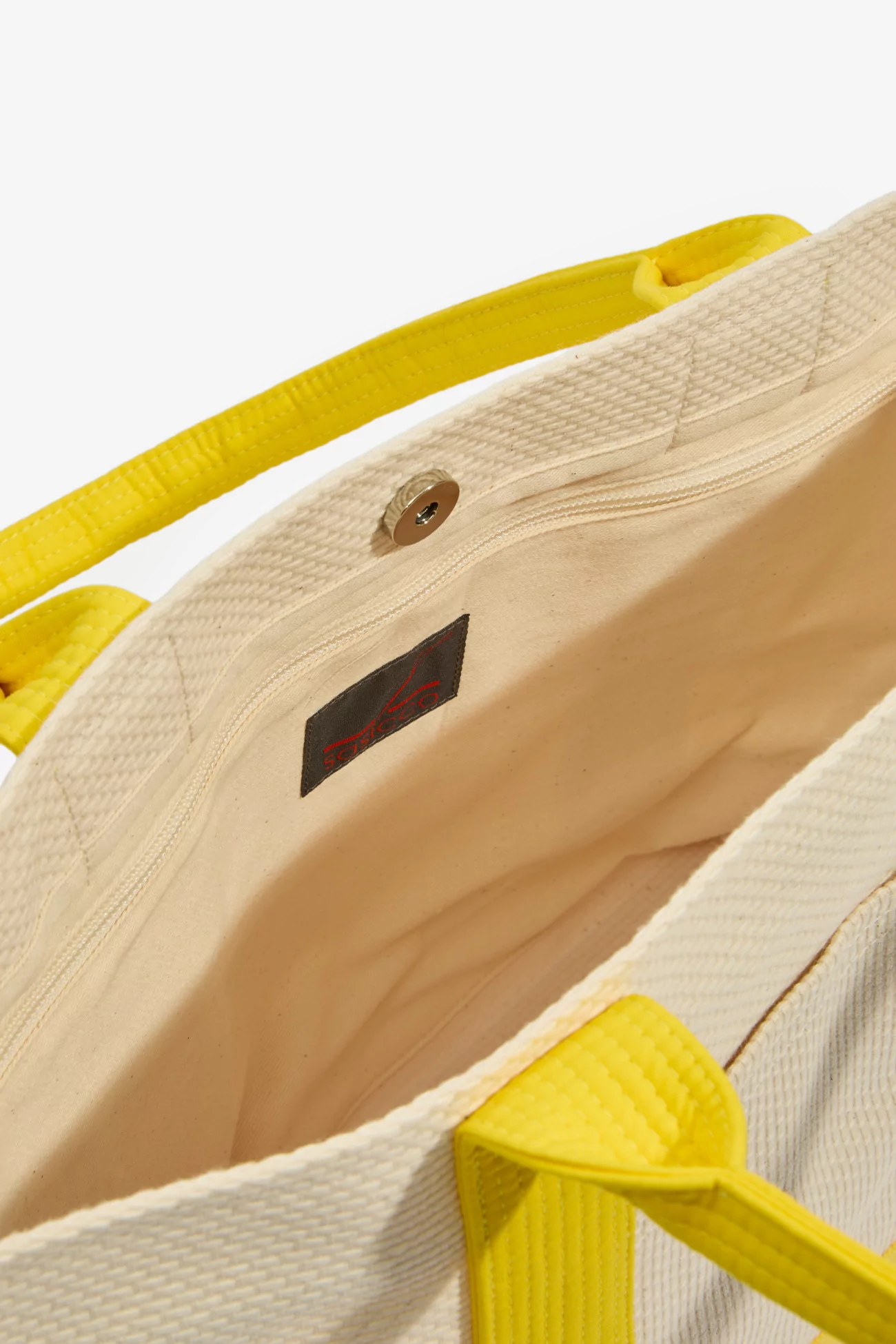Sac Cabas Japonais Coton Sashiko sasicco OBI - Yellow | Centre Commercial