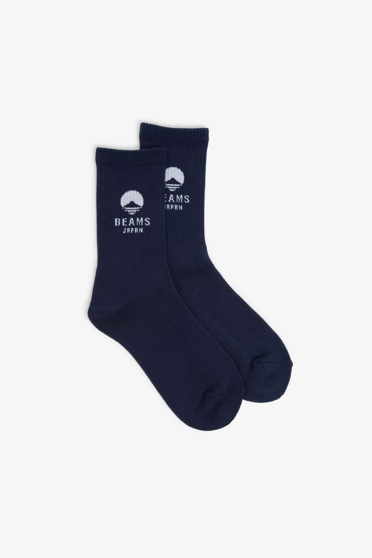 Cotton Logo Socks Tsugaku Kaisoku x BEAMS Japan - Navy | Centre Commercial