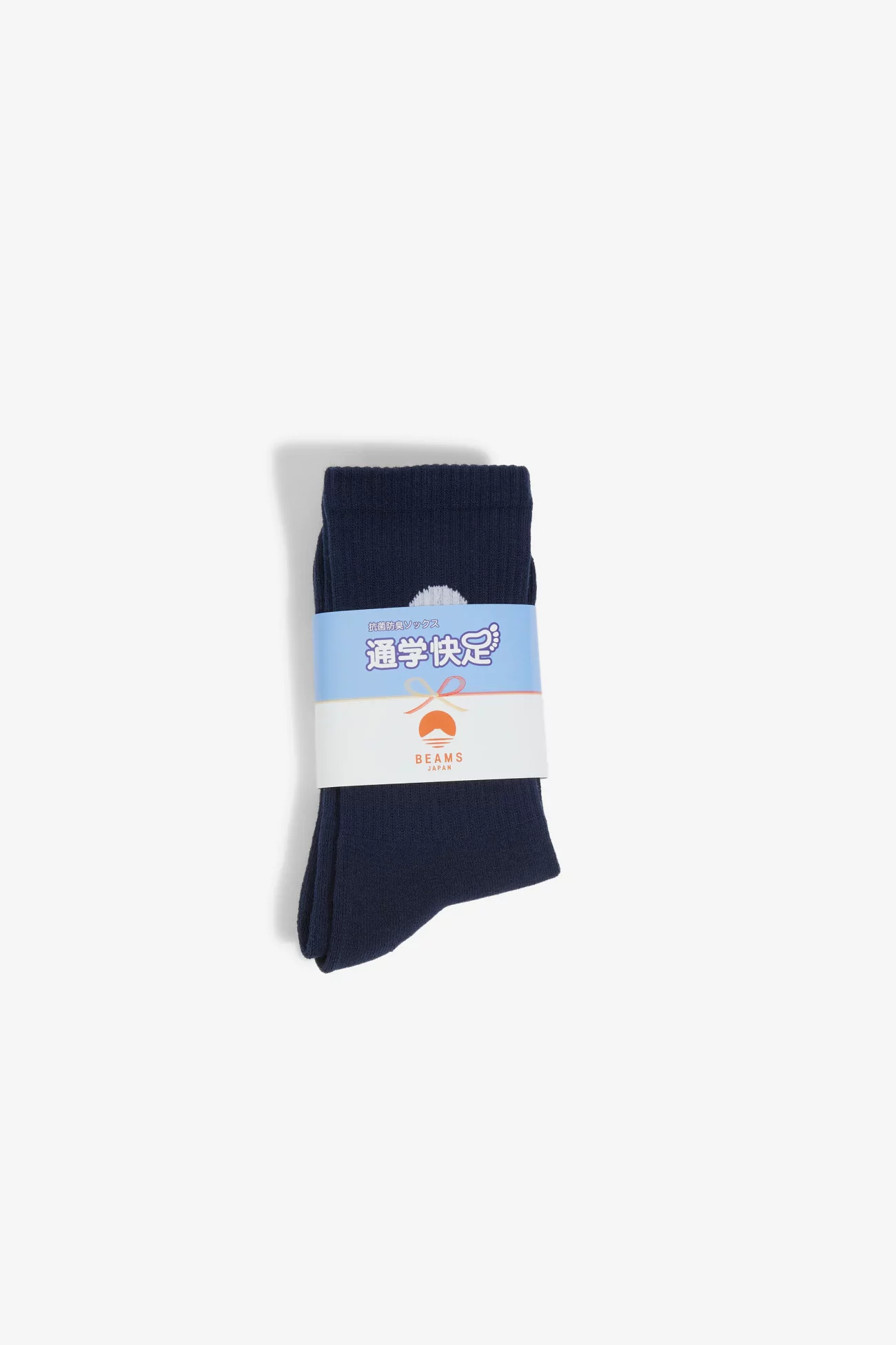 Cotton Logo Socks Tsugaku Kaisoku x BEAMS Japan - Navy | Centre Commercial
