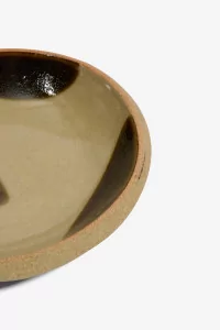 Mashiko Ceramic Plate Kurokake - Hamadagama Artisanal | Centre Commercial