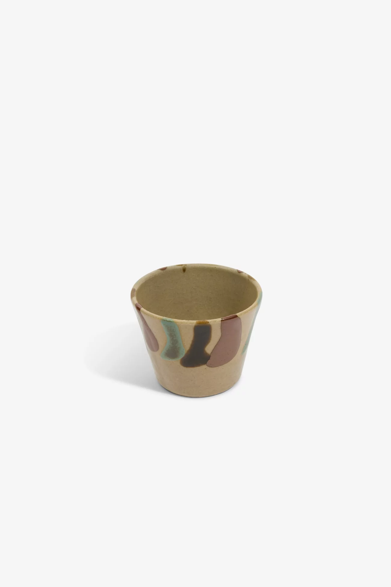Hamadagama Japanese Ceramic Soba Cup - Blue / Black / Brown | Centre Commercial
