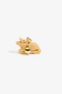 Handcrafted Tsuge Wood Zodiac Keychain - Ox | Centre Commercial