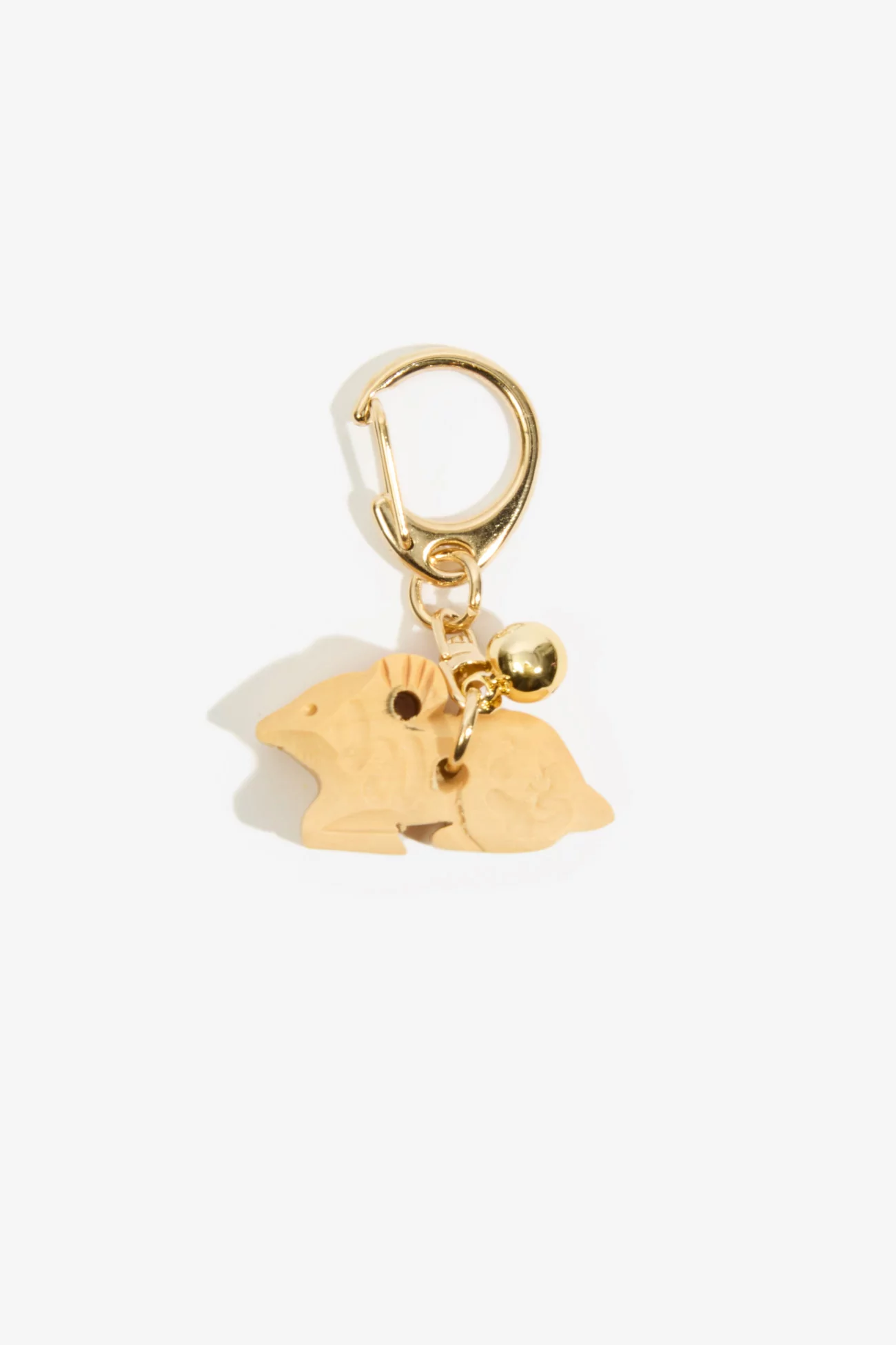 Japanese Artisanal Tsuge Zodiac Keychain - Sheep | Centre Commercial
