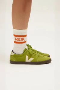 Organic Cotton Socks Iconic Cotton - White Orange | Centre Commercial