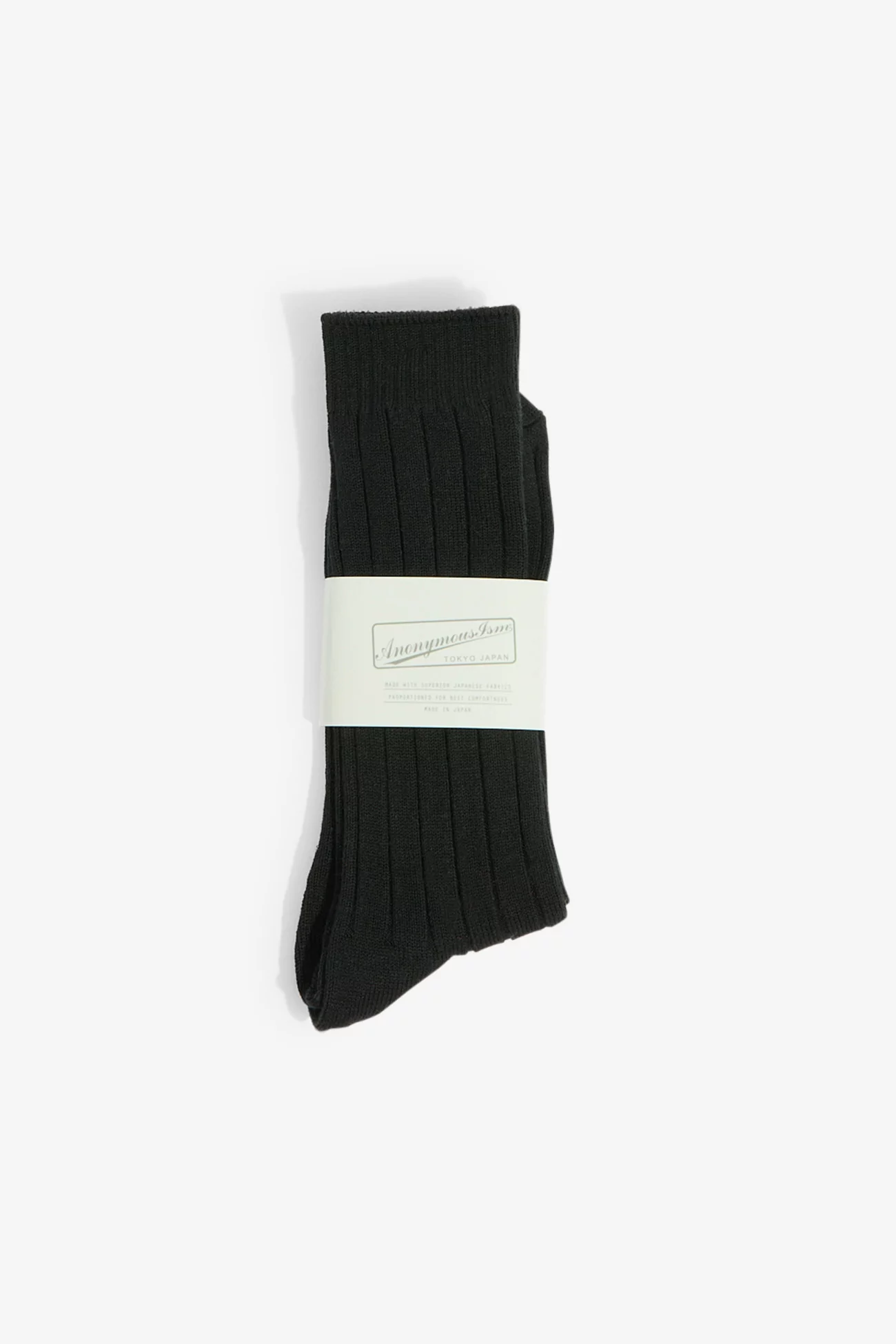 Men's Ribbed Bold Rib Crew Socks - Black | Centre Commercial
