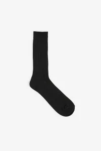 Men's Ribbed Bold Rib Crew Socks - Black | Centre Commercial