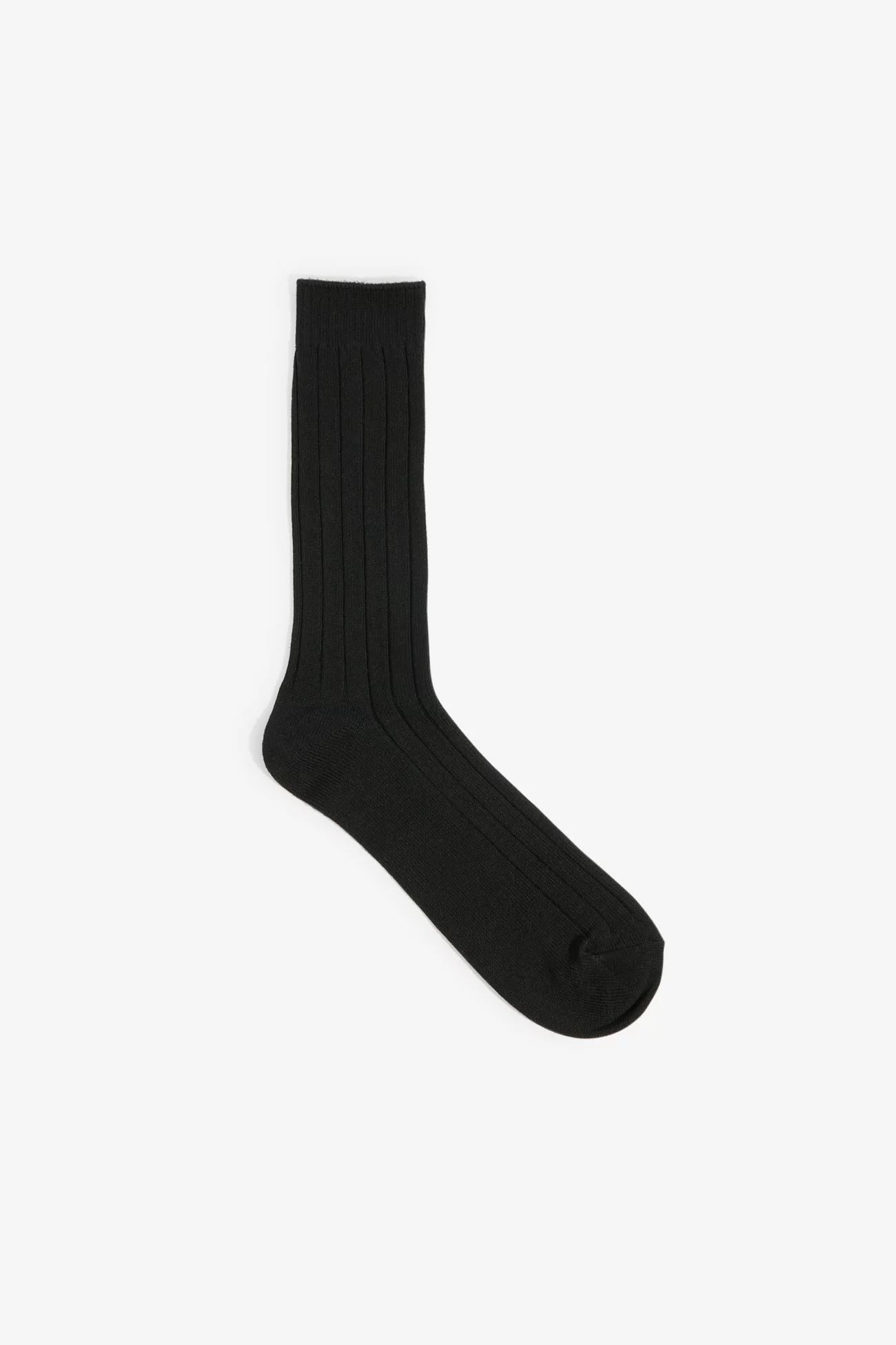 Men's Ribbed Bold Rib Crew Socks - Black | Centre Commercial