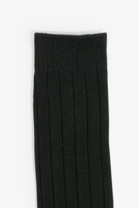 Men's Ribbed Bold Rib Crew Socks - Black | Centre Commercial