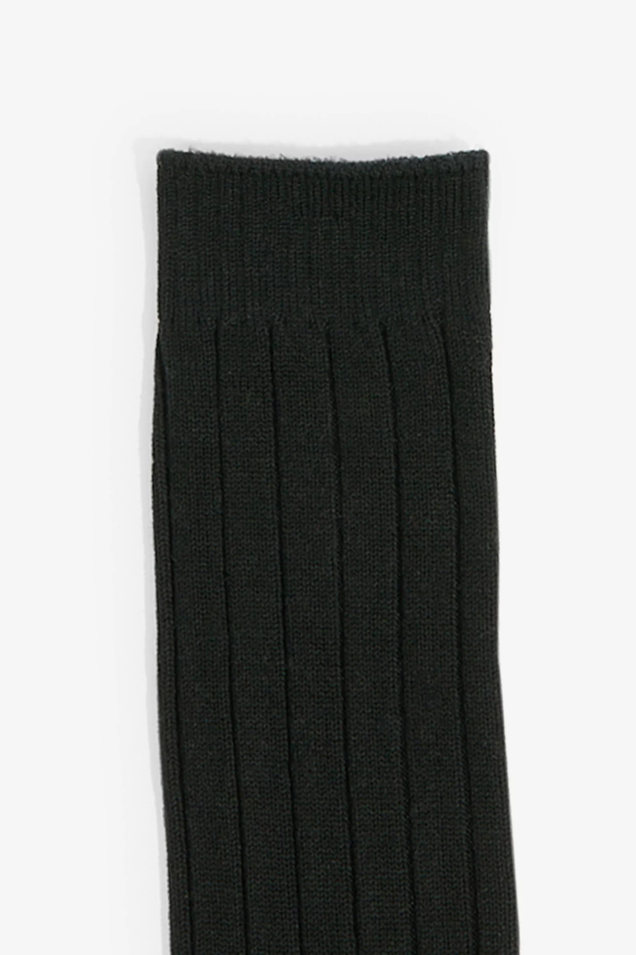 Men's Ribbed Bold Rib Crew Socks - Black | Centre Commercial