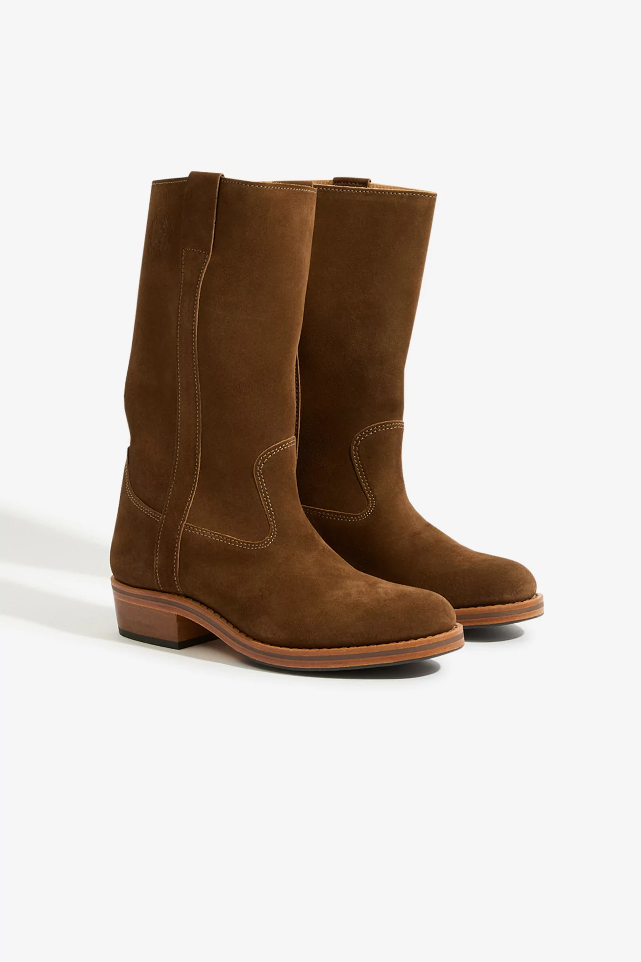 Gardian Paris Suede Leather Boots - Taupe | Centre Commercial