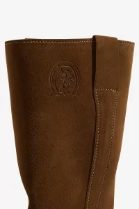 Gardian Paris Suede Leather Boots - Taupe | Centre Commercial