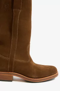 Gardian Paris Suede Leather Boots - Taupe | Centre Commercial