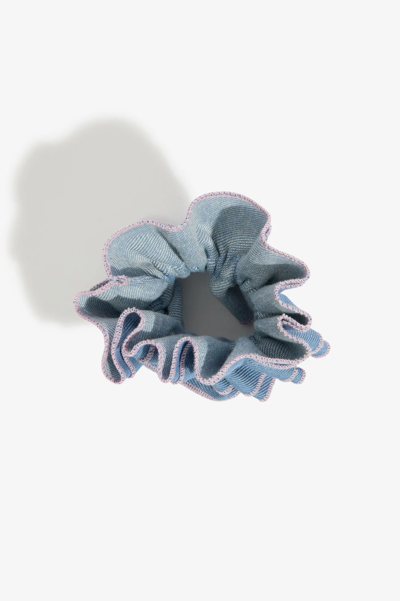 Upcycled Jeans Maxi Scrunchie - Light Blue | Centre Commercial