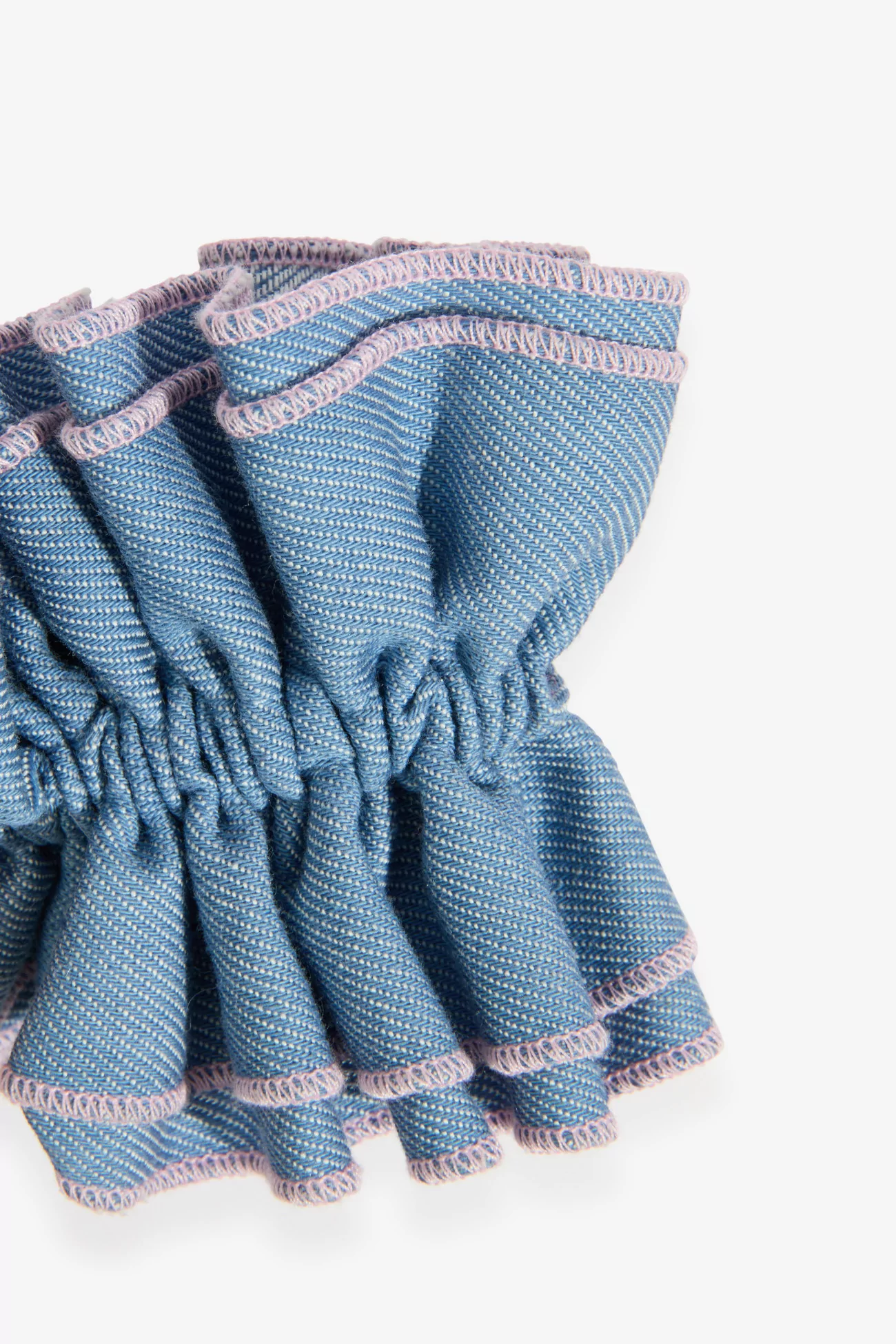 Upcycled Jeans Maxi Scrunchie - Light Blue | Centre Commercial
