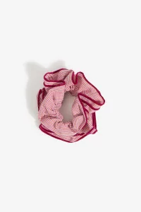 Burgundy Gingham Maxi Scrunchie | Centre Commercial