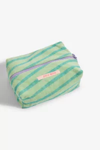 Kids Cotton Toiletry Bag Rayure - Lilac | Centre Commercial