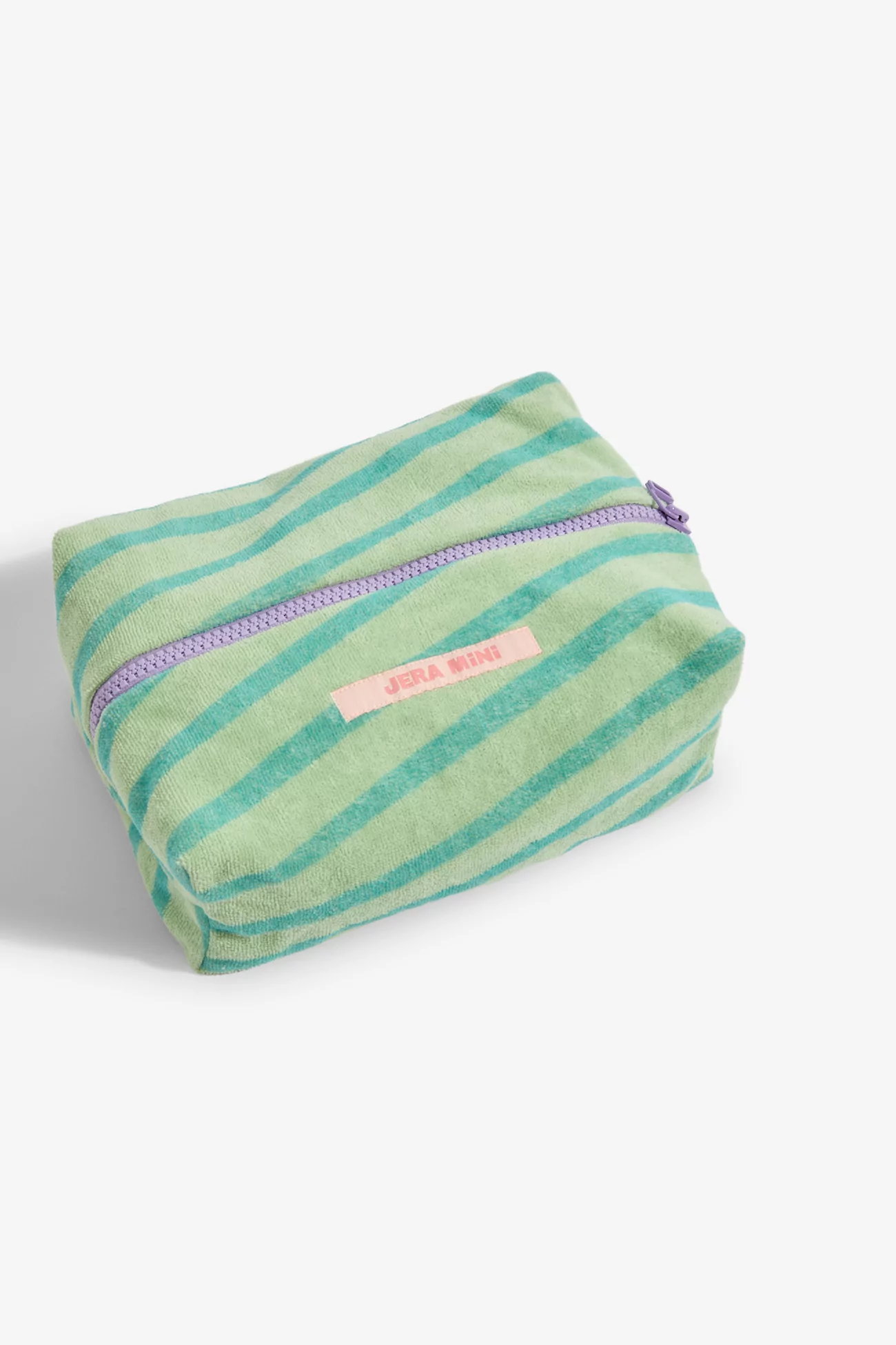Kids Cotton Toiletry Bag Rayure - Lilac | Centre Commercial