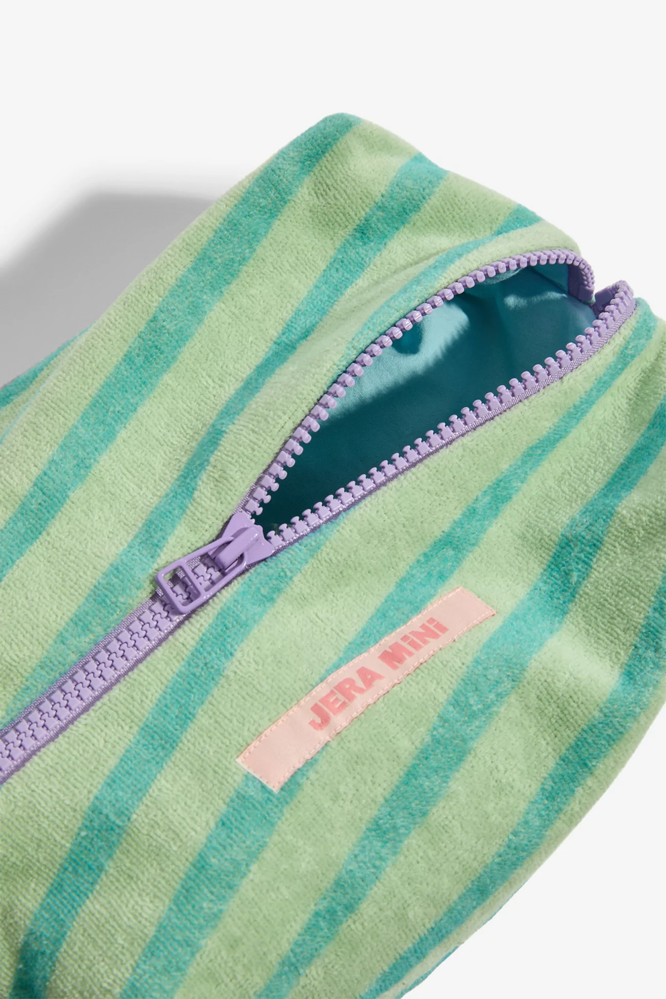 Kids Cotton Toiletry Bag Rayure - Lilac | Centre Commercial