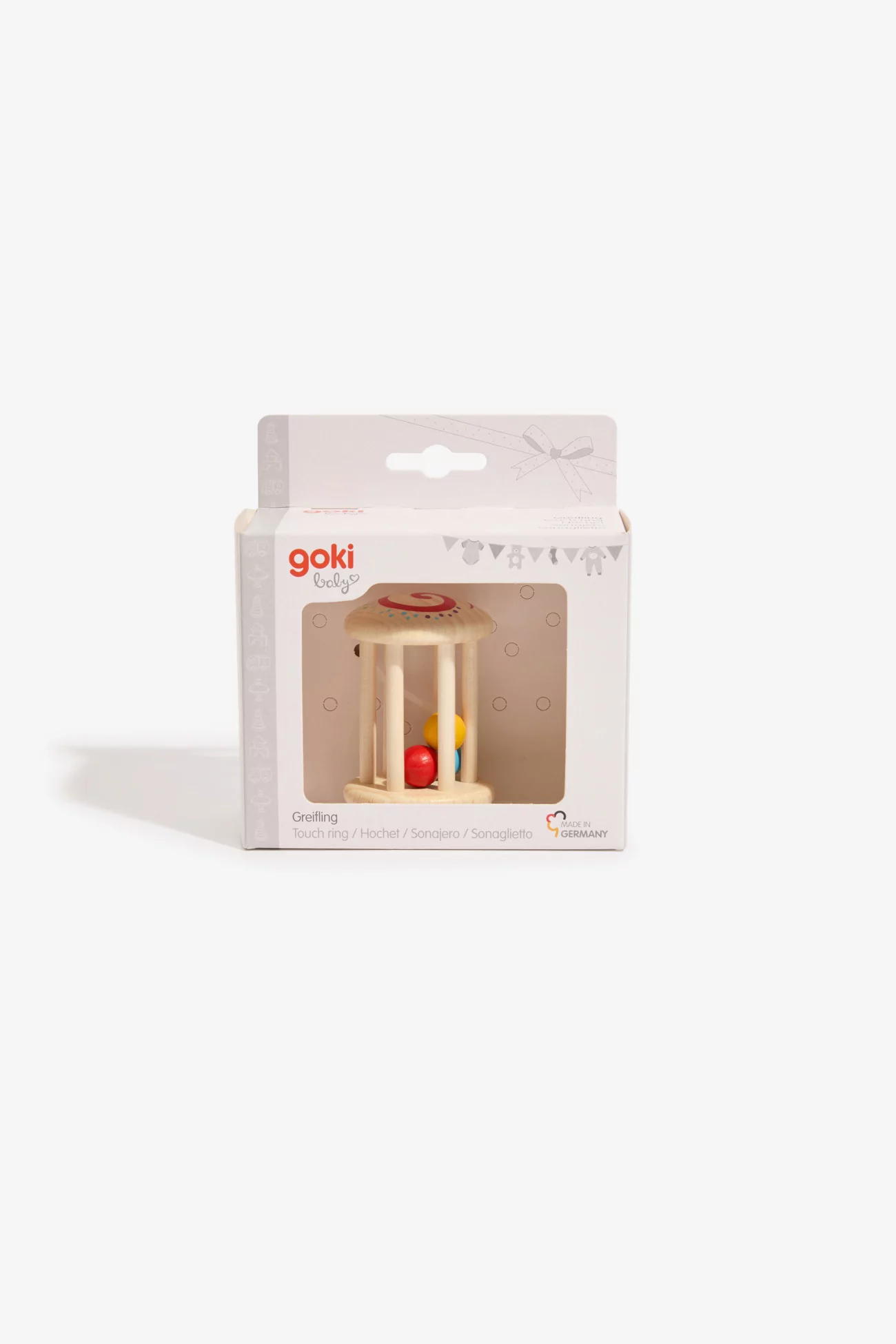 Bell Cage Wooden Rattle Baby - Goki | Centre Commercial
