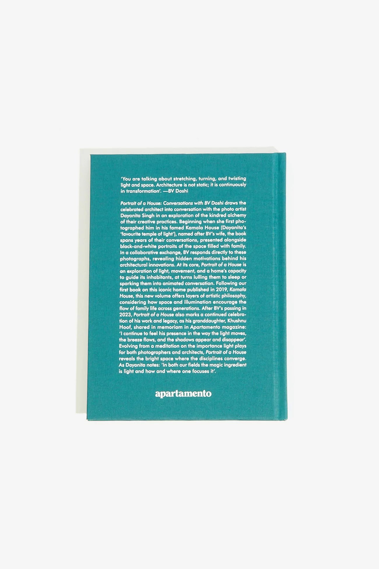 Portrait of a House: Conversations with BV Doshi Book | Centre Commercial