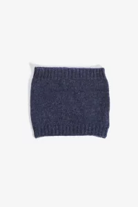 Kids Lambswool Neck Warmer Snood - Navy Mix | Centre Commercial