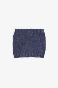 Kids Lambswool Neck Warmer Snood - Navy Mix | Centre Commercial