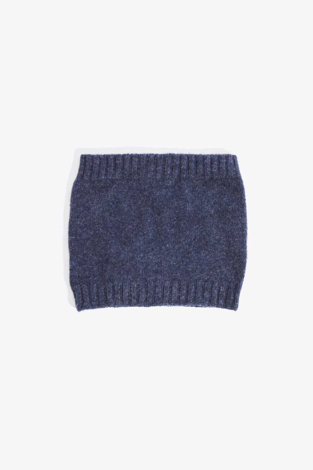 Kids Lambswool Neck Warmer Snood - Navy Mix | Centre Commercial